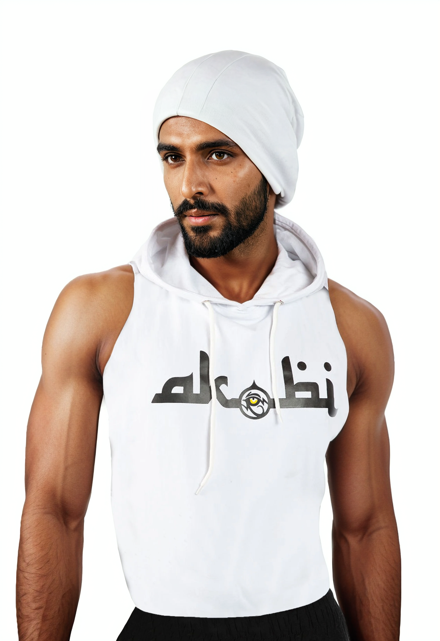 Men’s Drawcord Hooded Tank Top – Lightweight Sleeveless Style