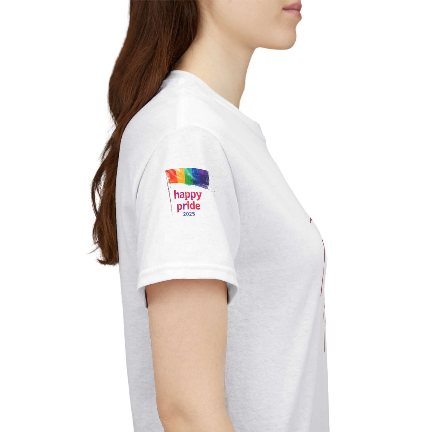 Pride Love Drip Tee – Women’s LGBTQ Street Art Graphic Shirt
