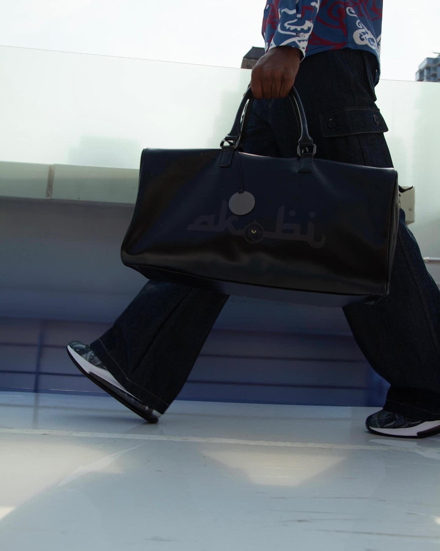 Akobi Global lifestyle  luxury Leather Travel Duffel