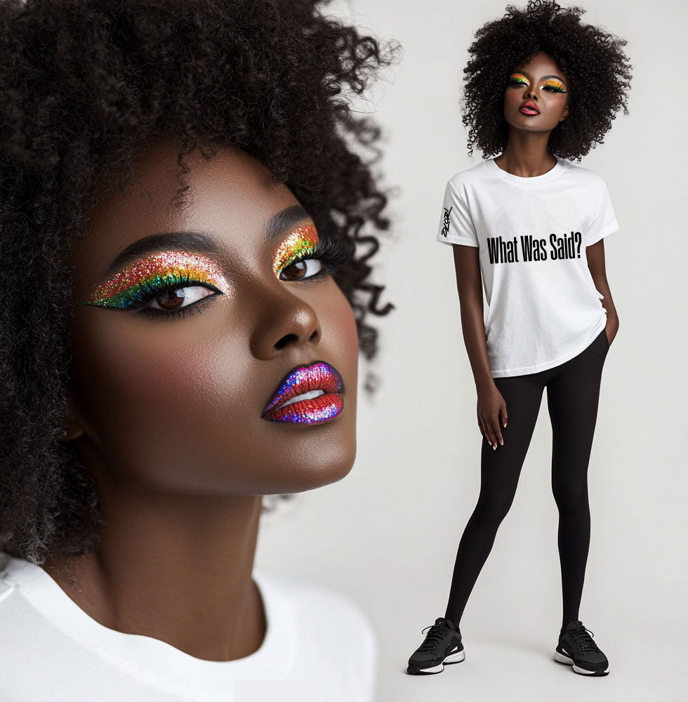 OLORI  Unesex "What Was Said?"  Short Sleeve Comical Question Tee