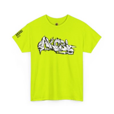 Akobi Old School Street Graffiti Tee – Bold, Artistic, Unisex