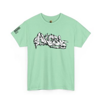 Akobi Old School Street Graffiti Tee – Bold, Artistic, Unisex