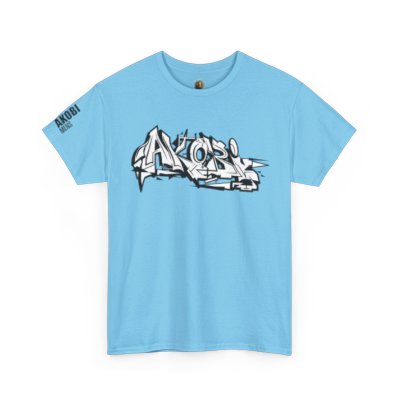 Akobi Old School Street Graffiti Tee – Bold, Artistic, Unisex