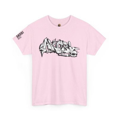 Akobi Old School Street Graffiti Tee – Bold, Artistic, Unisex