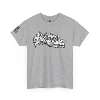 Akobi Old School Street Graffiti Tee – Bold, Artistic, Unisex