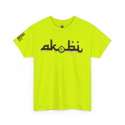 Akobi Signature Logo Paint Drip Tee – Bold, Artistic, Unisex