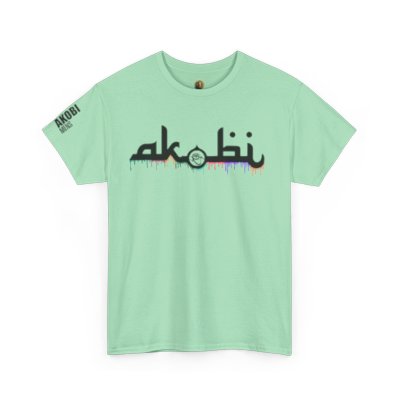 Akobi Signature Logo Paint Drip Tee – Bold, Artistic, Unisex