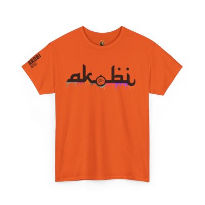 Akobi Signature Logo Paint Drip Tee – Bold, Artistic, Unisex