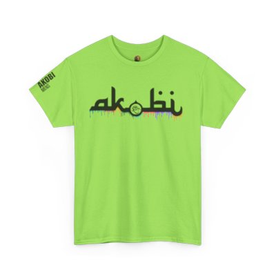 Akobi Signature Logo Paint Drip Tee – Bold, Artistic, Unisex