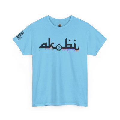 Akobi Signature Logo Paint Drip Tee – Bold, Artistic, Unisex