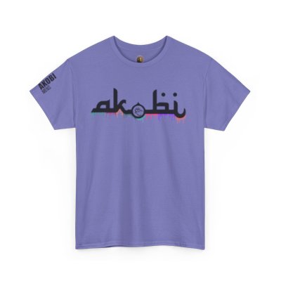 Akobi Signature Logo Paint Drip Tee – Bold, Artistic, Unisex