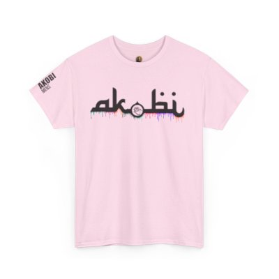 Akobi Signature Logo Paint Drip Tee – Bold, Artistic, Unisex
