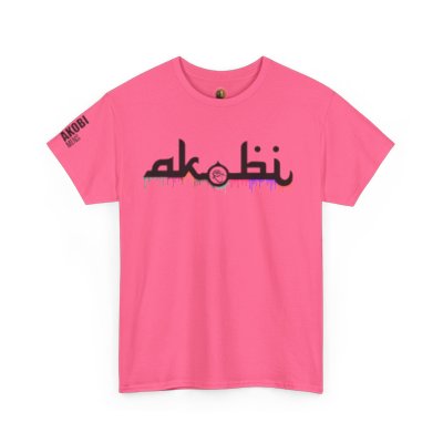 Akobi Signature Logo Paint Drip Tee – Bold, Artistic, Unisex