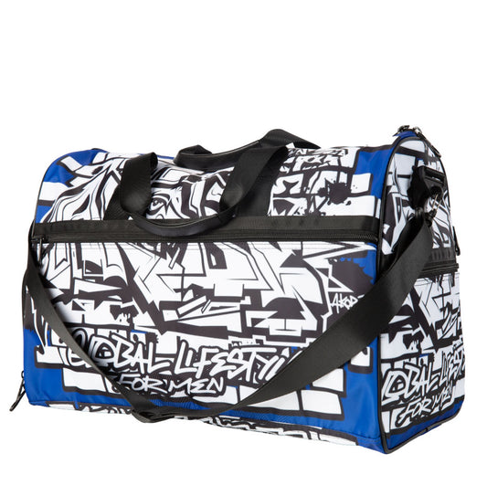 Signature Akobi Graffiti Print Duffle Tote Bag