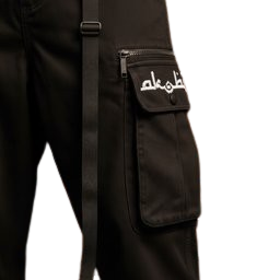 Akobi Men’s Utility Denim Cargo Jogger Jeans