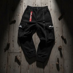 Akobi Men’s Utility Denim Cargo Jogger Jeans