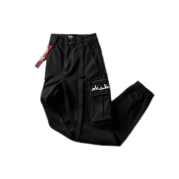 Akobi Men’s Utility Denim Cargo Jogger Jeans