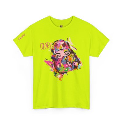 Olori Women's Bright Pop Art T-Shirt – "Veiled Bliss"