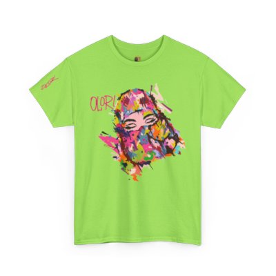 Olori Women's Bright Pop Art T-Shirt – "Veiled Bliss"