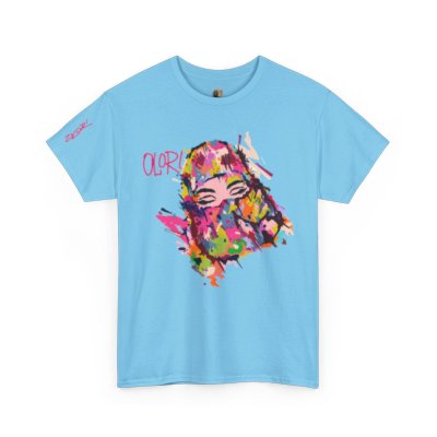 Olori Women's Bright Pop Art T-Shirt – "Veiled Bliss"