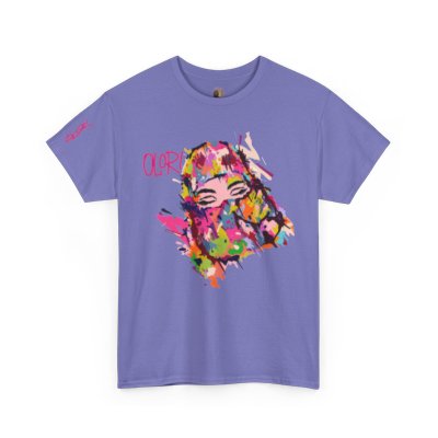 Olori Women's Bright Pop Art T-Shirt – "Veiled Bliss"