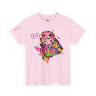 Olori Women's Bright Pop Art T-Shirt – "Veiled Bliss"