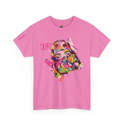 Olori Women's Bright Pop Art T-Shirt – "Veiled Bliss"