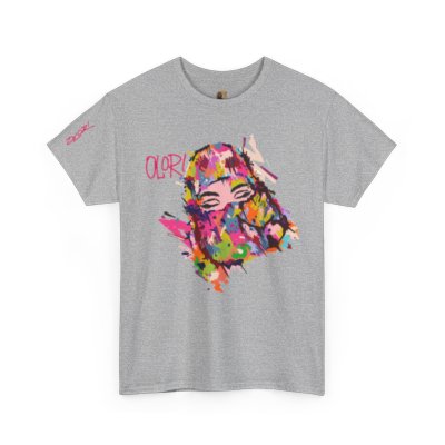Olori Women's Bright Pop Art T-Shirt – "Veiled Bliss"