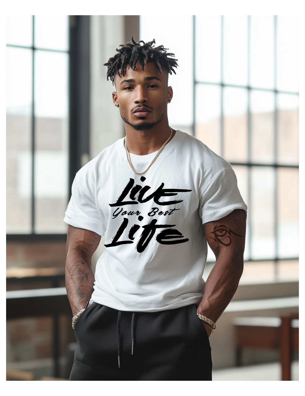 Live Your Best Life - Akobi Tee – Bold, Motivational, Unisex
