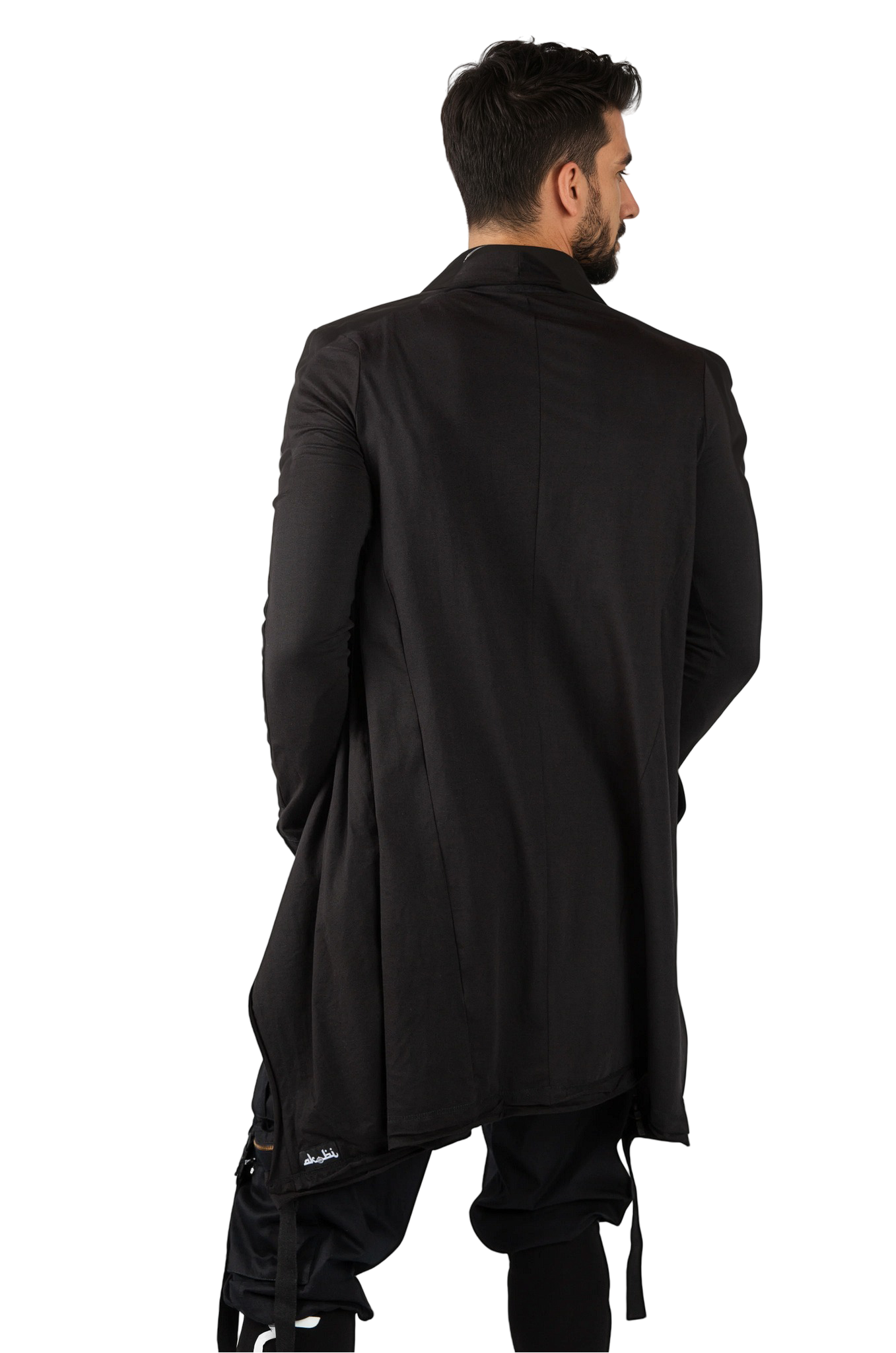 Lightweight Asymmetry Open Front Waterfall Collar Cardigan
