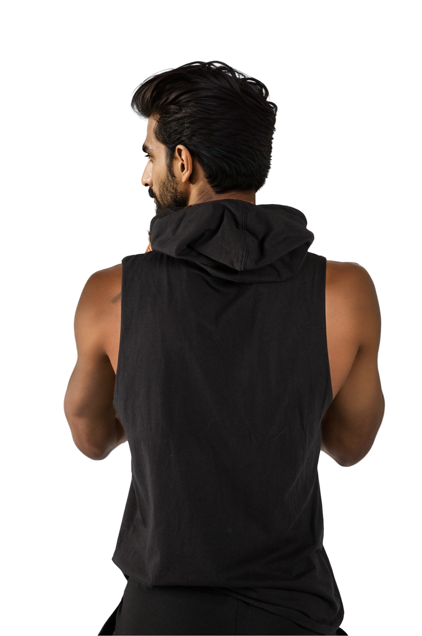 Men’s Drawcord Hooded Tank Top – Lightweight Sleeveless Style